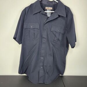 511 Tactical Shirt Mens Short Sleeve Black Full Zip XL Poly Merino Wool Blend